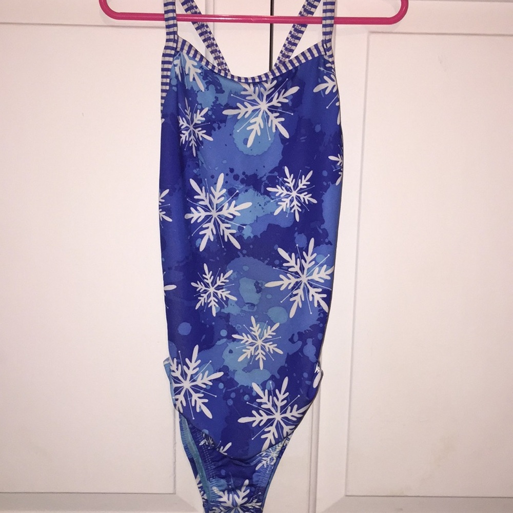 Dolfin swim suit, snowflake print